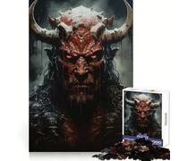 Red Demon from Hell 1000 Piece Jigsaw Puzzles for Adults Teenagers Solid Logic Toy Quiet Fun Precision Cut Santa Wish Pick (50x75cm)
