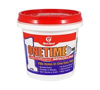 Red Devil 0542 ONETIME Lightweight Spackling, 1/2 Pint, White, 8 Ounce