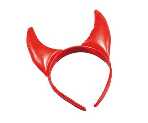 Red Devil Horns - devil horns halloween red pvc fancy dress accessory ladies hen night new