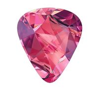 Red Diamond Pattern Print Guitar Pick for Men Women Triangle Instrument Accessories Plectrums(12pcs One sided)