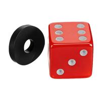 Red Dice Shaped Cymbal Clutch Thumb Screw with Felt Pads | Plastic and Felt Build, 2.5x2.5x2.5cm Size, for Hi Hat Clutches and Cymbals in Studios