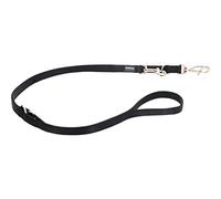Red Dingo 6-in-1 Multipurpose Hands-free Dog Lead, Plain, Black, LARGE (25mm x 1.1m-1.7m)