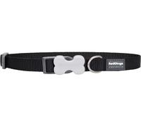 Red Dingo Adjustable Dog / Puppy Collar - Classic Black - FREE P&P