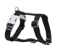 Red Dingo Classic Dog Harness Plain, Black, Medium 20mm