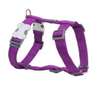 Red Dingo Classic Dog Harness Plain, Purple, Medium 20mm