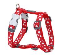 Red Dingo Adjustable Dog/Puppy Harness - Red/White Spots - FREE P&P
