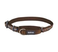Red Dingo Bone Yard Brown Large Martingale Collar
