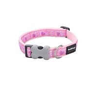 Red Dingo Bucklebone Dog Collar Design, Breezy Love Pink, Large 25mm
