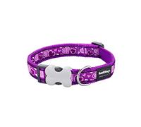 Red Dingo Purple Breezy Love Dog Collar - Medium (31-47cm)