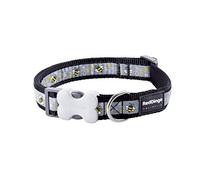 Red Dingo Bumble Bee Black Dog Collar - Extra Small (20-32cm)