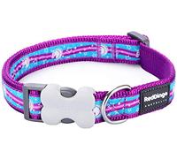 Red Dingo Bucklebone Dog Collar Design, Unicorn Purple, Large 25mm