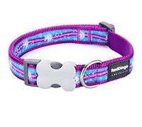 Red Dingo Bucklebone Dog Collar Design, Unicorn Purple, Small 15mm