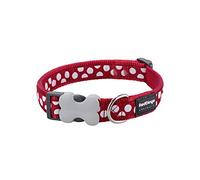 Red Dingo Red with White Spots Dog Collar - Medium (31-47cm)