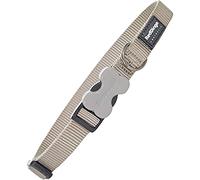 Red Dingo Bucklebone Dog Collar Plain, Grey, Medium 20mm