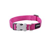 Red Dingo Bucklebone Dog Collar Plain, Hot Pink, Small 15mm