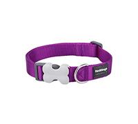 Red Dingo Bucklebone Dog Collar Plain, Purple, X-Small 12mm