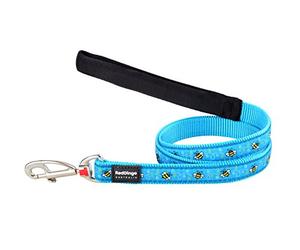 Red Dingo Bumblebee Dog Lead, Large, Turquoise