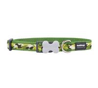 Red Dingo Camouflage Green Dog Collar - Small (24-36cm)