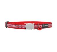 Red Dingo Cat Collar Design, UK Flag Red, Small 12mm