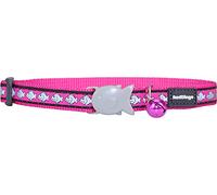 Red Dingo Reflective Hot Pink Cat Collar - One Size (20-32cm)