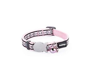 Red Dingo Cat Collar Reflective Fish, Pink, Extra Small 12mm