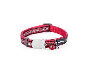 Red Dingo Cat Collar Reflective Fish, Red, Extra Small 12mm