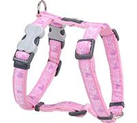 Red Dingo Classic Dog Harness Design, Breezy Love Pink, X-Small 12mm