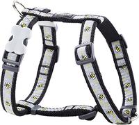 Red Dingo Classic Dog Harness Design, Bumble Bee Black, Large 25mm