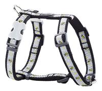 Red Dingo Classic Dog Harness Design, Bumble Bee Black, Medium 20mm