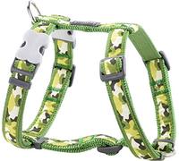 Red Dingo Classic Dog Harness Design, Camouflage Green, Small 15mm