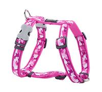 Red Dingo Classic Dog Harness Design, Camouflage Hot Pink, X-Small 12mm