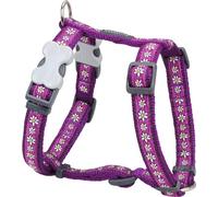 Red Dingo Classic Dog Harness Design, Daisy Chain Purple, Small 15mm