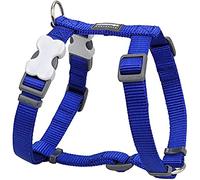 Red Dingo Classic Dog Harness Plain, Dark Blue, Medium 20mm
