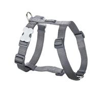 Red Dingo Classic Dog Harness Plain, Grey, SMALL 15mm