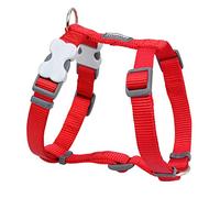 Red Dingo Classic Dog Harness Plain, Red, Large 25mm