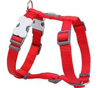 Red Dingo Classic Dog Harness Plain, Red, X-Small 12mm