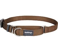 Red Dingo Classic Martingale Dog Collar, Large, Brown