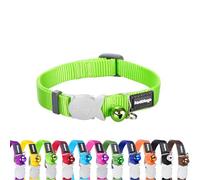 Red Dingo Cat Collar Plain, Classic Lime Green, Size X-Small (12mm x 20-32cm)