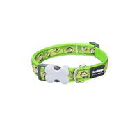 Red Dingo Dog Collar Style Monkey Lime Green 15 mm x 24-36 cm
