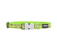 Red Dingo Dog Collar Style Monkey Lime Green 31-47 cm