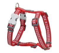 Red Dingo Dog Harness Reflective Bones, Hot Pink, SMALL 15mm