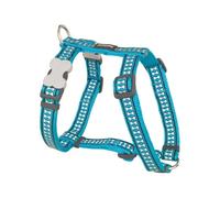 Red Dingo Dog Harness Reflective Bones, Turquoise, Medium 20mm