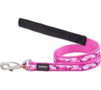 Red Dingo Dog Lead 1.2m Design, Camouflage Hot Pink, Size Medium (20mm x 1.2m)