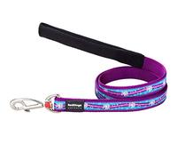 Red Dingo Dog Lead 1.2m Design, Unicorn Purple, Size Medium (20mm x 1.2m)