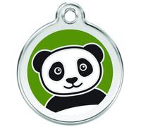 Red Dingo Enamel Dog & Cat ID Tags Panda - Medium