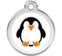 Red Dingo Enamel Dog & Cat ID Tags Penguin - Medium