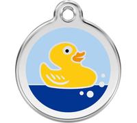 Red Dingo Enamel Dog & Cat ID Tags Rubber Duck - Large