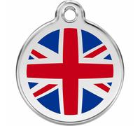 Red Dingo Enamel Cat ID Tags Fish 11 Colours - Brown