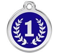 Red Dingo Enamel Dog & Cat ID Tags Winner - Large