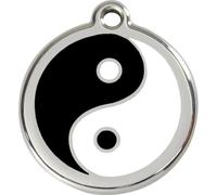 Red Dingo Enamel Dog & Cat ID Tags Ying & Yang - Large